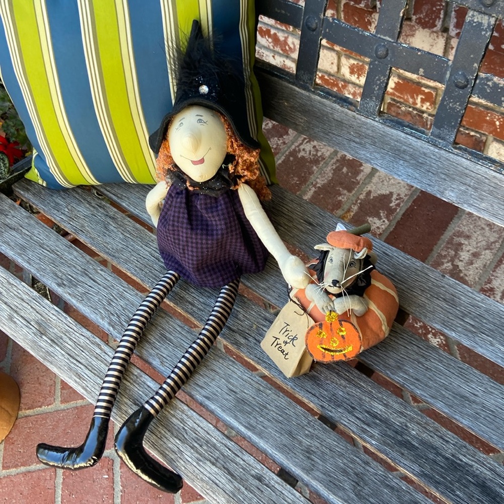 Gathered traditions Joe Spencer Halloween witch and Tilly